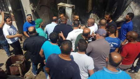 كفركنا : توتر بين المواطنين ووحدة اليسام بعد حريق في مخبز